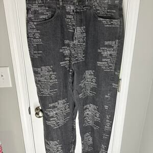 Size 38 supreme trademark jacquard